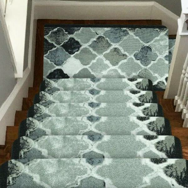 Grey Stair Runner | Rug Masters | Custom Sizes Available 