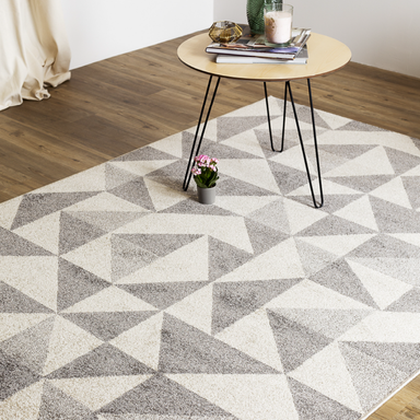 Grey Prism Rug | Rug Masters | Various Sizes Available 