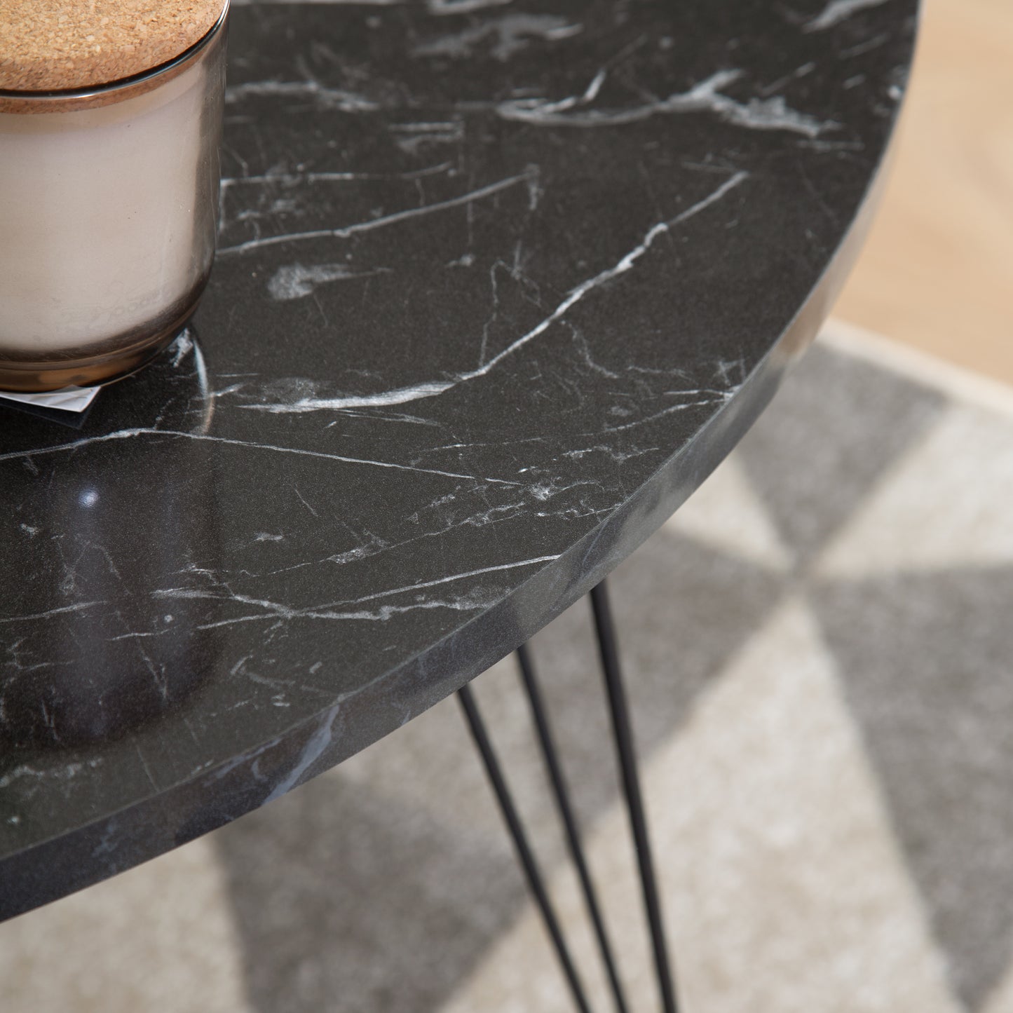 Terek Road Coffee Table - Black Marble