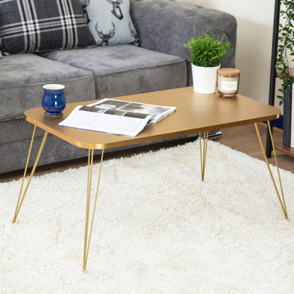 Tigris Rectangle Coffee Table - Gold