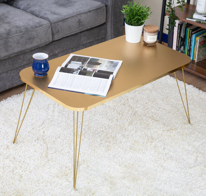 Tigris Rectangle Coffee Table - Gold