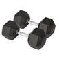 Rubber Hex Dumbbells - 2 x 20kg Bravich LTD.