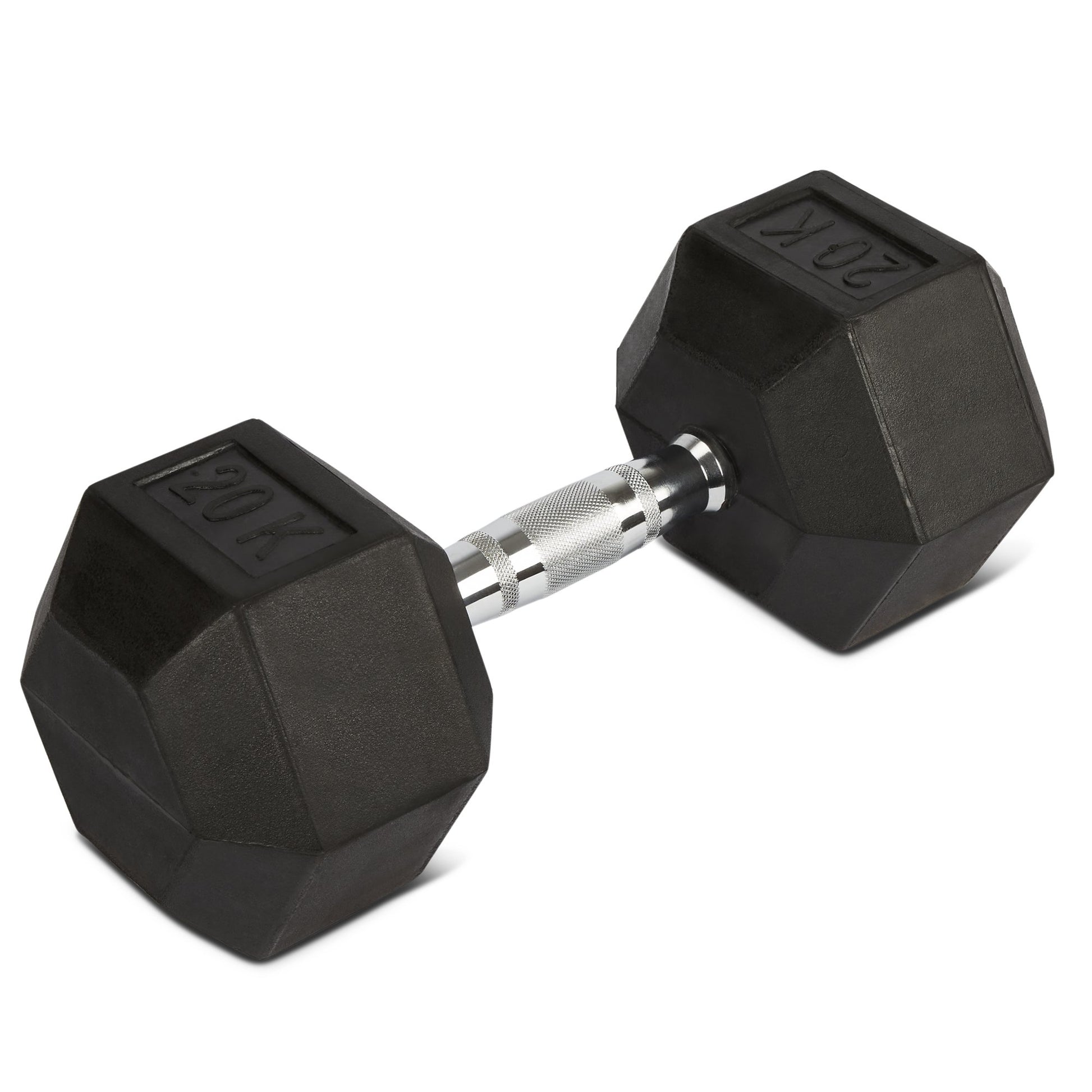 Rubber Hex Dumbbells - 2 x 20kg Bravich LTD.