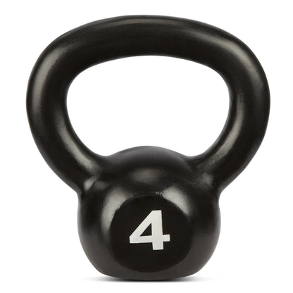 Black Cast Iron Kettlebell - 4kg Bravich LTD.