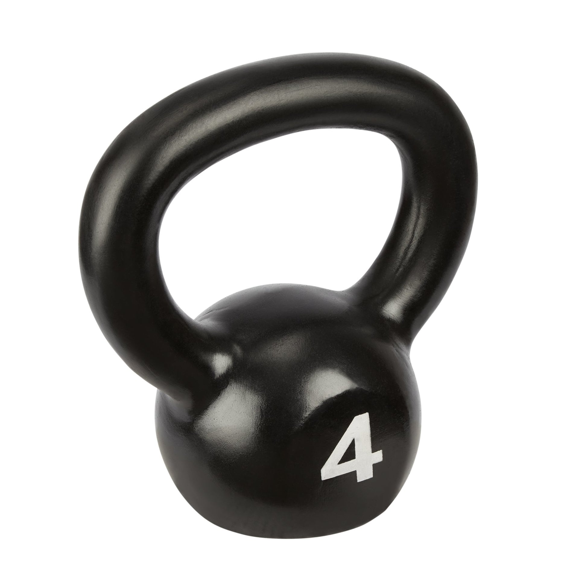 Black Cast Iron Kettlebell - 4kg Bravich LTD.