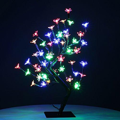 LED Bonsai Cherry Blossom Tree - Multi Coloured