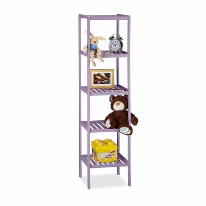 5 Tier Bamboo Storage Rack - Purple Bravich LTD.